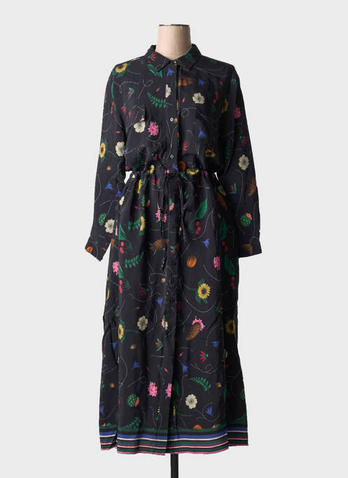 Rochie lungă mâneci lungi mâneci lungi negru VILAGALLO femme