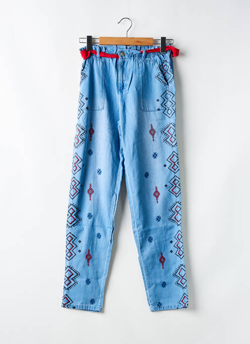 Pantalon drept albastru DESIGUAL femeie