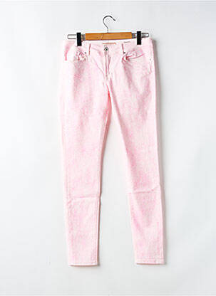 Pantalon slim talie joasă talie joasă roz SALSA femeie