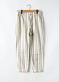 Pantalon 7/8 talie elastică bej SALSA femme