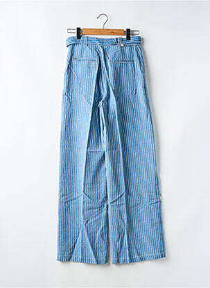 Pantalon drept închidere cu fermoar sub clapetă cu nasturi mărime normală albastru SALSA femeie