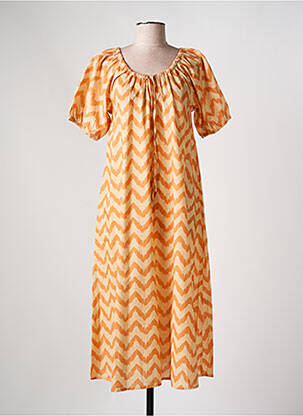 Rochie midi portocaliu deschis MUS & BOMBON femeie