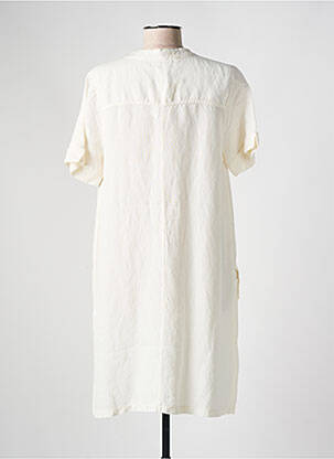 Rochie midi mâneci scurte mâneci scurte alb PAKO LITTO femeie