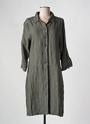 Rochie midi mâneci lungi mâneci lungi verde IMPAQT femeie