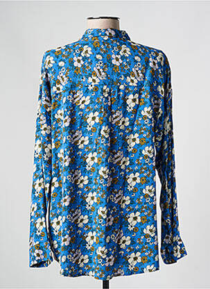Cămașă imprimeu floral mâneci lungi albastru INDI & COLD femeie