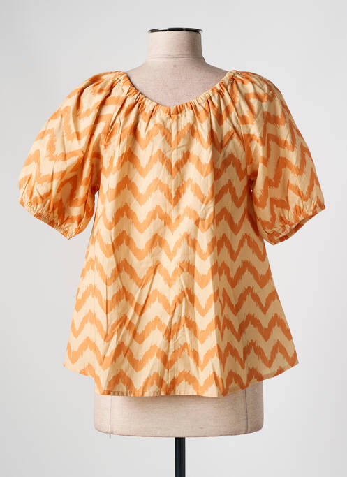 Tricou portocaliu deschis MUS & BOMBON femeie