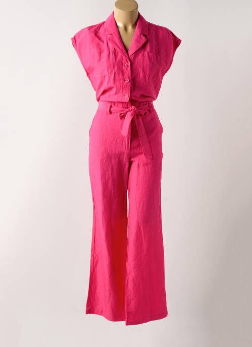 Salopetă-pantalon roz COPENHAGEN femeie