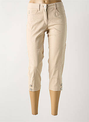 Pantalon trei sferturi bej BRANDTEX femeie