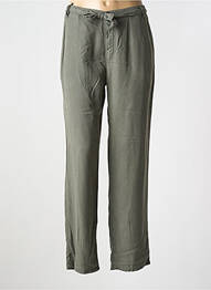 Pantalon drept țesătură poplin mărime normală verde IMPAQT femme