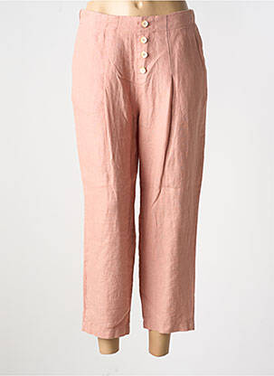 Pantalon 7/8 talie înaltă talie înaltă roz MUS & BOMBON femeie