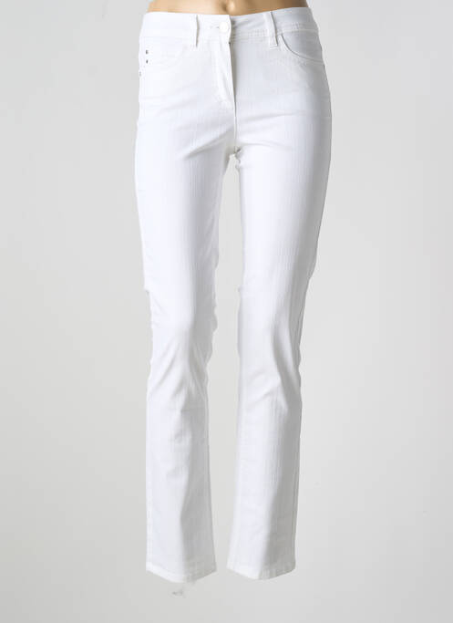 Blugi cu croială slim alb BRANDTEX femeie