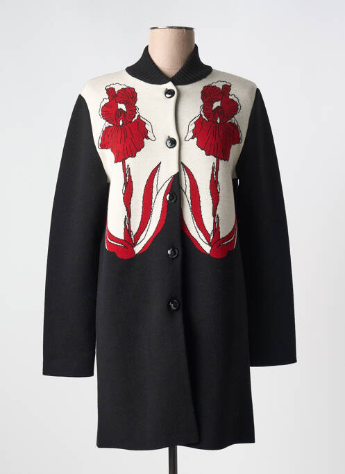 Palton lung negru MOSCHINO femeie