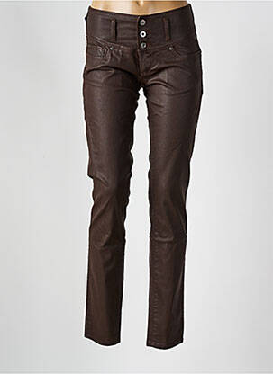 Pantalon slim talie joasă talie joasă maro SALSA femeie