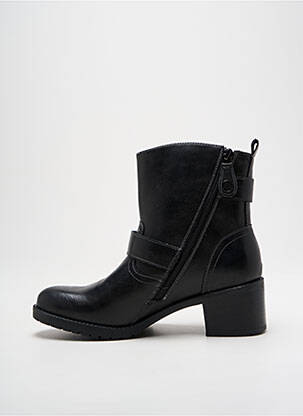Botine/ghete material neted toc de 4 la 6 cm negru CHATTAWAK femeie
