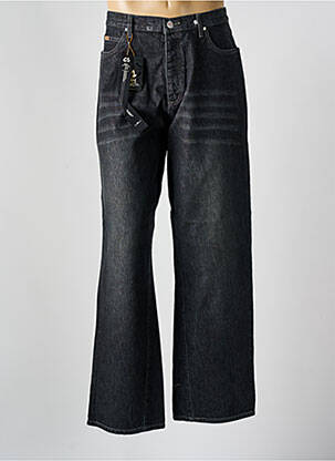 Blugi cu croială largă negru C1 DENIM bărbat