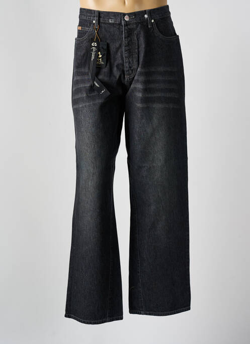 Blugi cu croială largă negru C1 DENIM bărbat