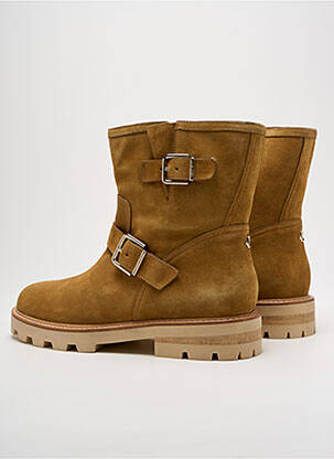 Botine/ghete nubuc toc plat până la 3 cm maro JIMMY CHOO femeie