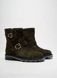 Botine/ghete nubuc toc plat până la 3 cm verde JIMMY CHOO femme