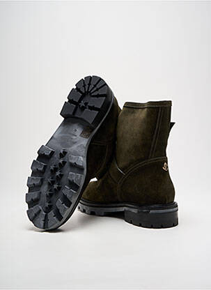 Botine/ghete nubuc toc plat până la 3 cm verde JIMMY CHOO femeie