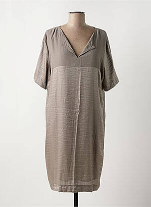 Rochie midi maro FRED SABATIER femeie