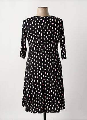 Rochie midi mâneci 3/4 mâneci 3/4 negru DIVAS femeie
