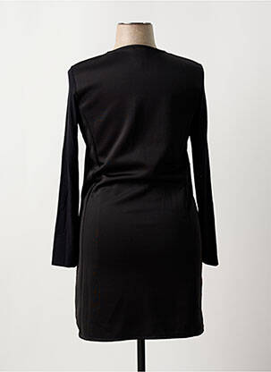 Rochie midi imprimeu fantezie mâneci lungi negru GUY DUBOUIS femeie
