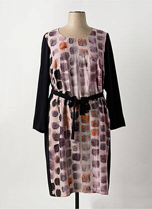 Rochie midi mâneci lungi mâneci lungi roz JEAN DELFIN femeie