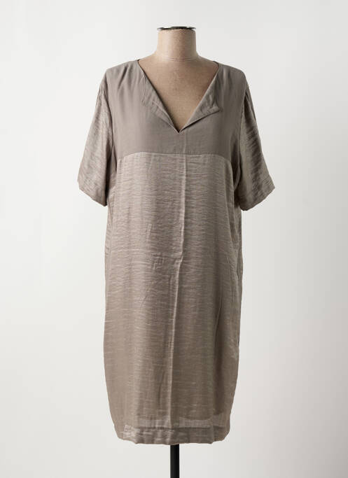 Rochie midi maro FRED SABATIER femeie