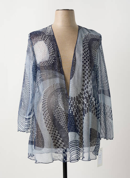 Vestă cu mâneci lungi mâneci 3/4 albastru JEAN DELFIN femme