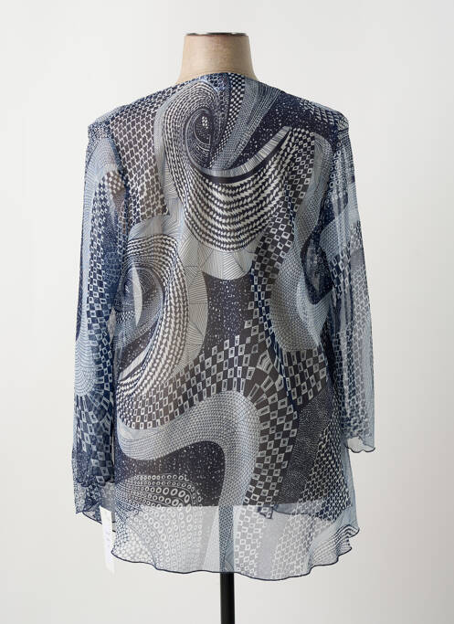 Vestă cu mâneci lungi mâneci 3/4 albastru JEAN DELFIN femme