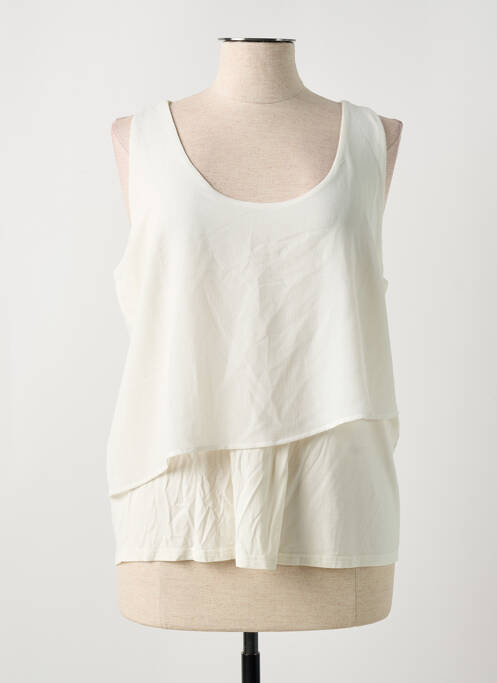 Top alb SURKANA femeie