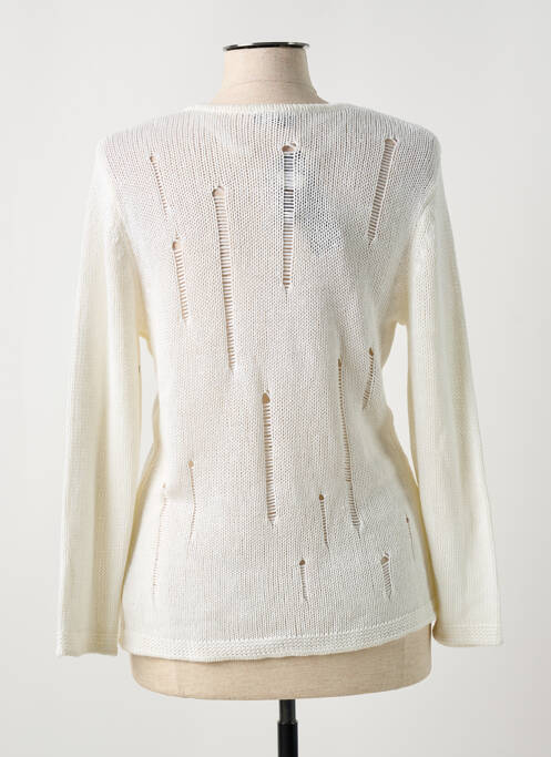 Vestă cu mâneci lungi alb MARBLE femeie