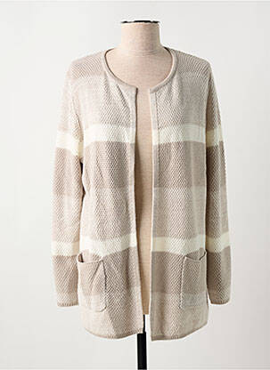 Vestă cu mâneci lungi bej MARBLE femeie