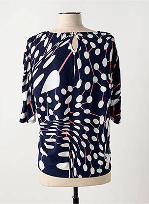 Tricou mâneci 3/4 mâneci 3/4 albastru MARBLE femeie