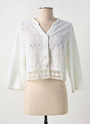 Vestă cu mâneci lungi alb AGATHE & LOUISE femeie