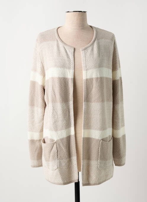 Vestă cu mâneci lungi bej MARBLE femeie