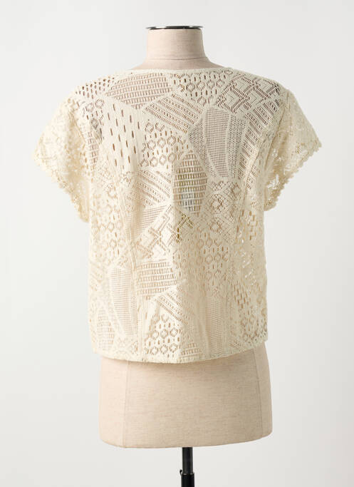 Vestă cu mâneci scurte alb JAC JAC femeie