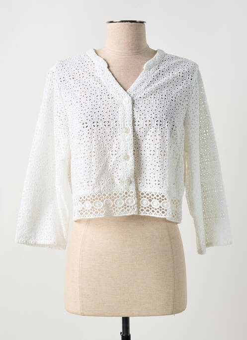 Vestă cu mâneci lungi alb AGATHE & LOUISE femeie