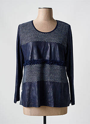 Tricou mâneci lungi mâneci lungi albastru MERI & ESCA femeie