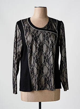 Tricou mâneci lungi mâneci lungi negru GUY DUBOUIS femeie