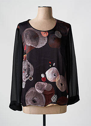 Tricou mâneci lungi mâneci lungi negru GUY DUBOUIS femeie