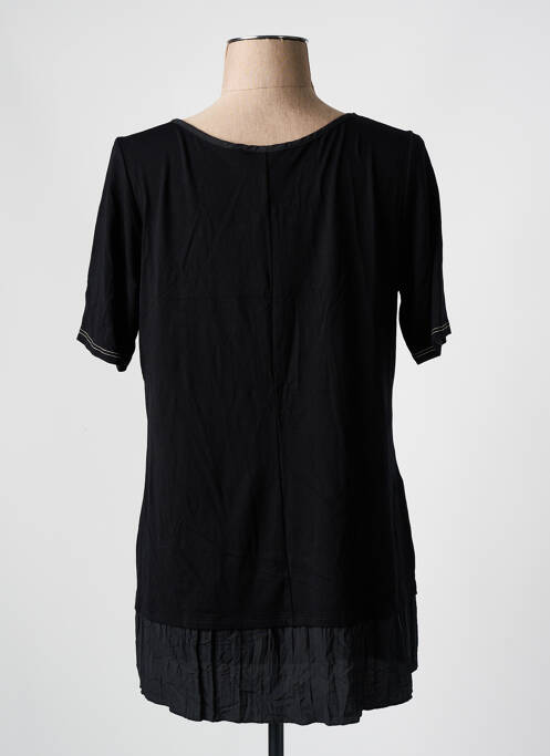 Tricou elasticitate mâneci scurte negru TELMAIL femme