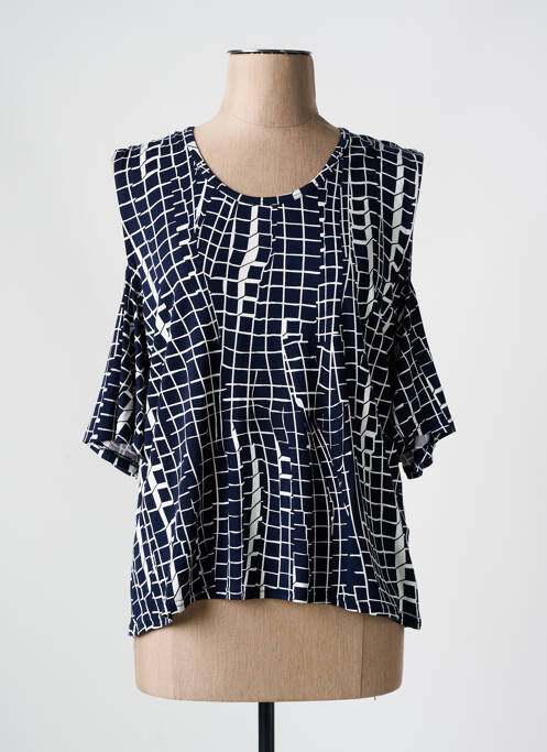 Top albastru MARBLE femeie