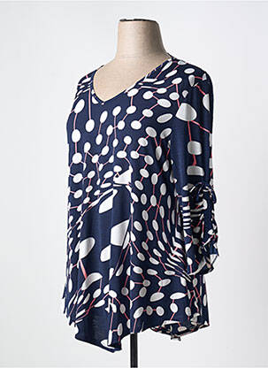 Tunică mâneci lungi albastru MARBLE femeie