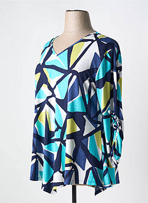 Tunică mâneci lungi albastru MARBLE femeie