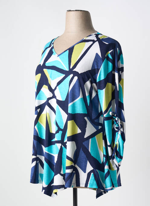 Tunică mâneci lungi albastru MARBLE femeie