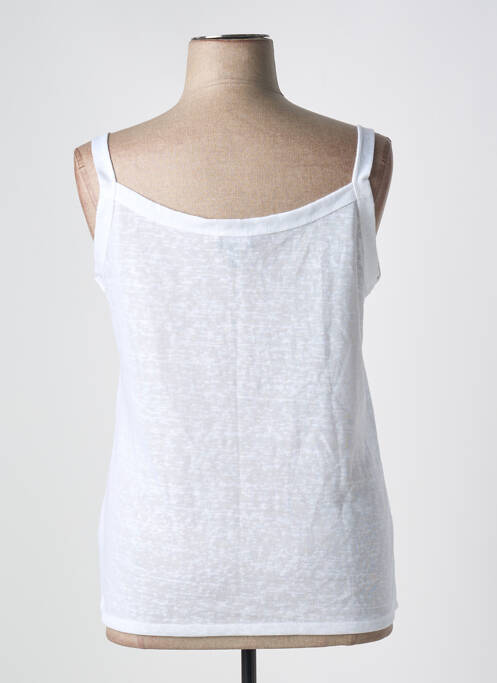 Top alb MARBLE femeie