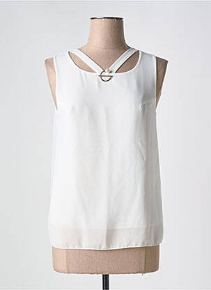 Maiou alb COULEURS DU TEMPS femeie