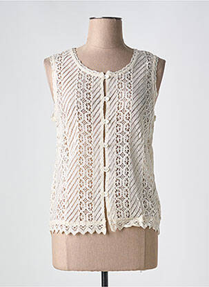 Vestă fără mâneci alb ISHWAR femeie