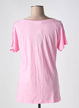 Tricou guler în v mâneci scurte roz BETTY BARCLAY femeie